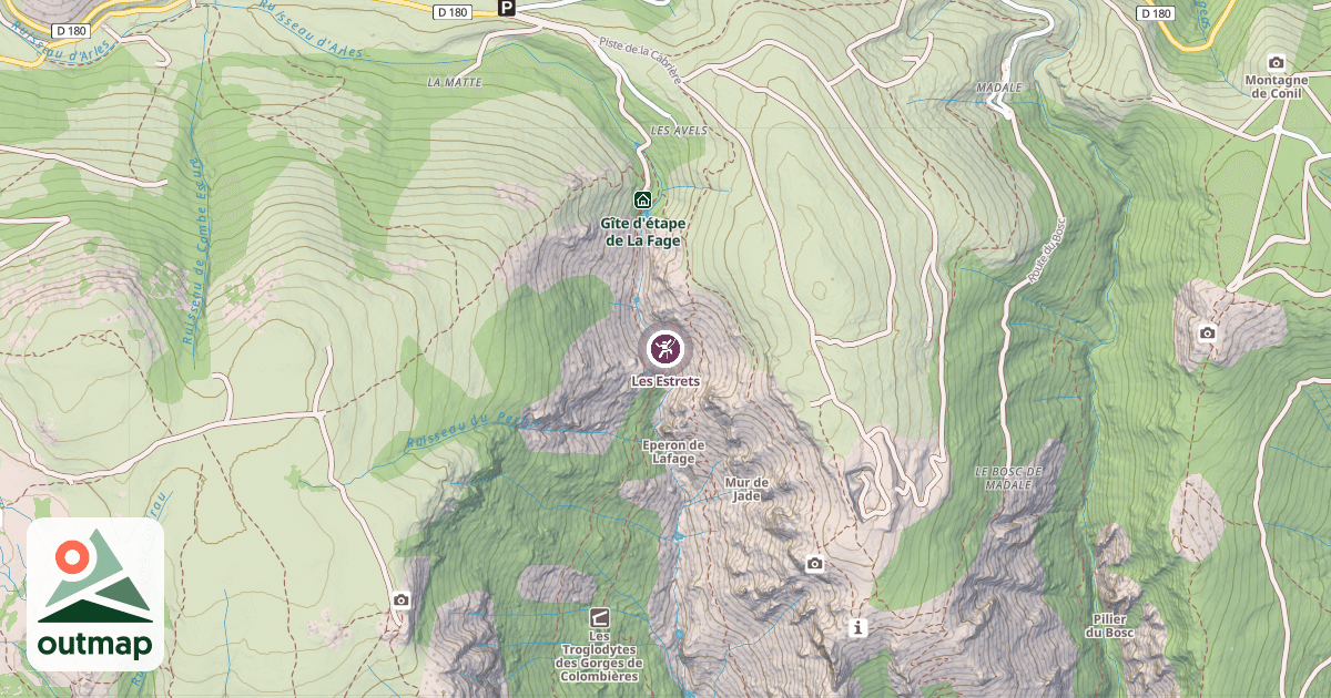 Map of Les Estrets
