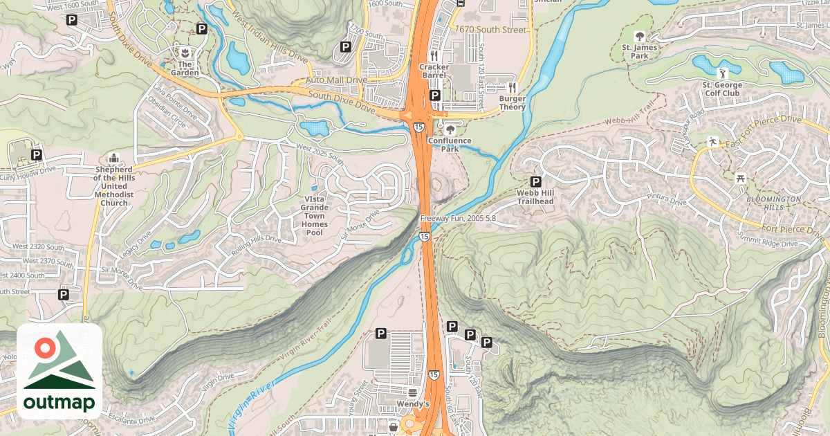 Map of Freeway Fun, 2005