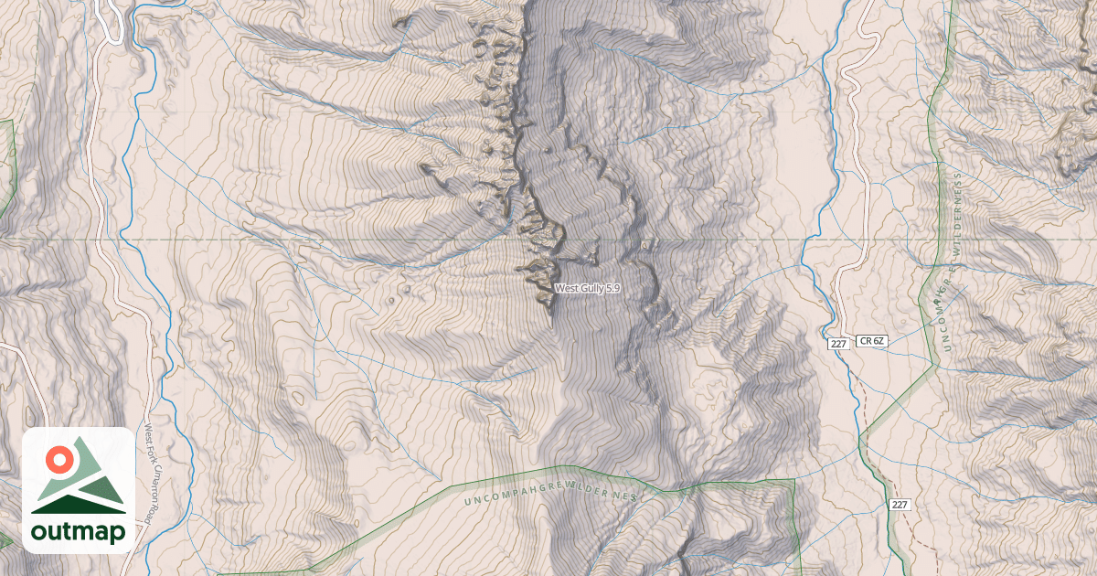 Map of West Gully