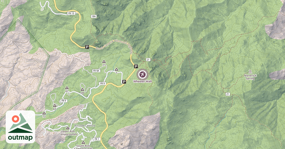 Map of Wheeler Wall