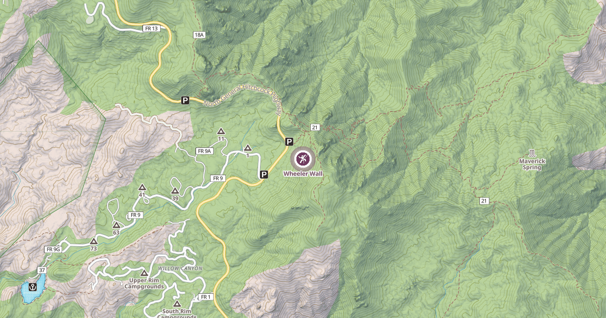 Map preview of Wheeler Wall