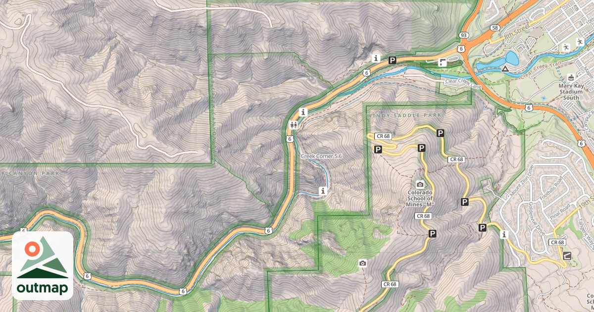 Map of Creek Corner
