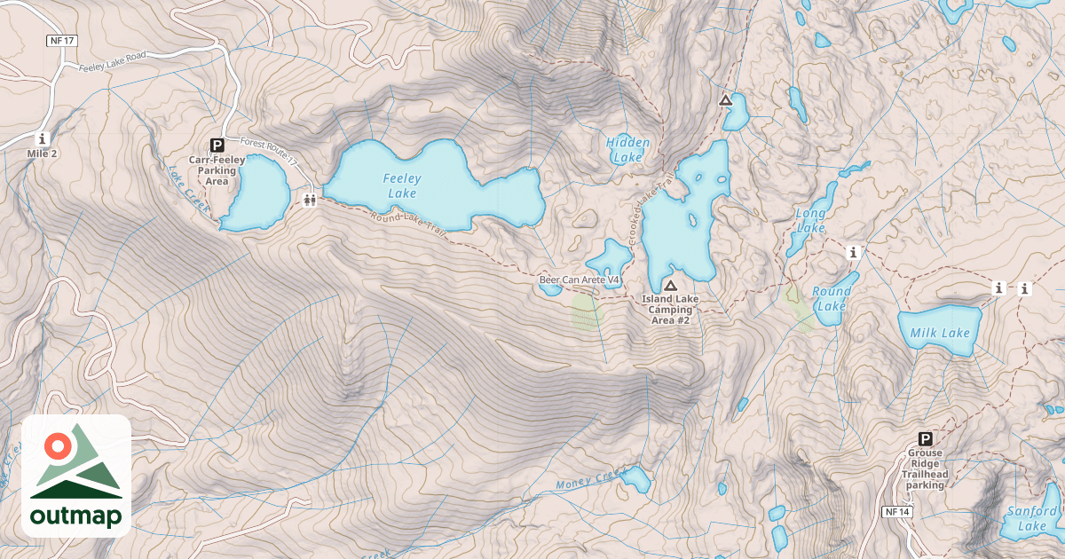 Map of Beer Can Arete