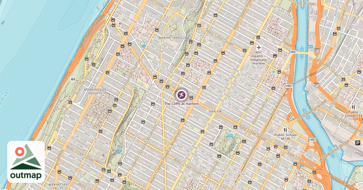 Map of The Cliffs at Harlem