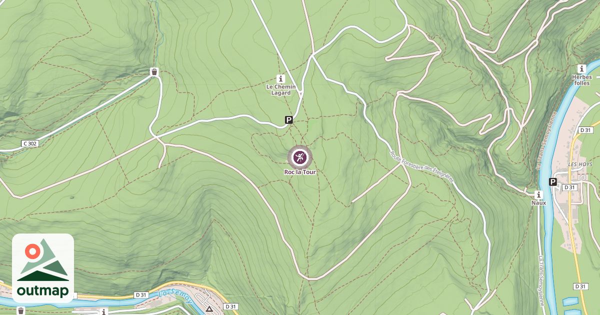 Map of Roc la Tour
