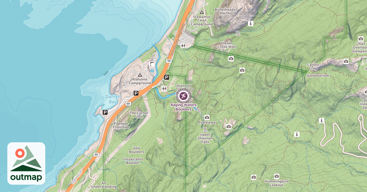 Map of Raging Waters Boulders