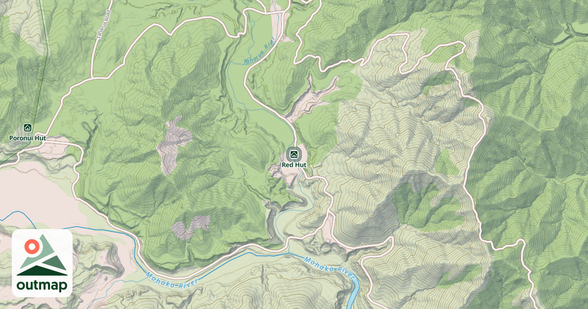 Map of Red Hut