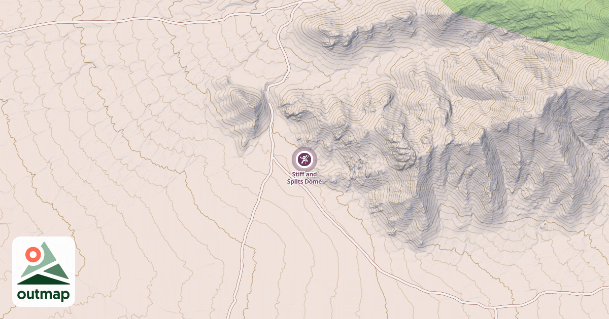 Map of Stiff and Splits Dome