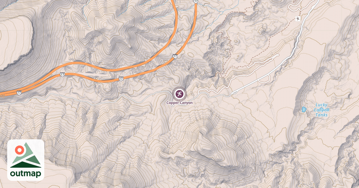 Map of Copper Canyon