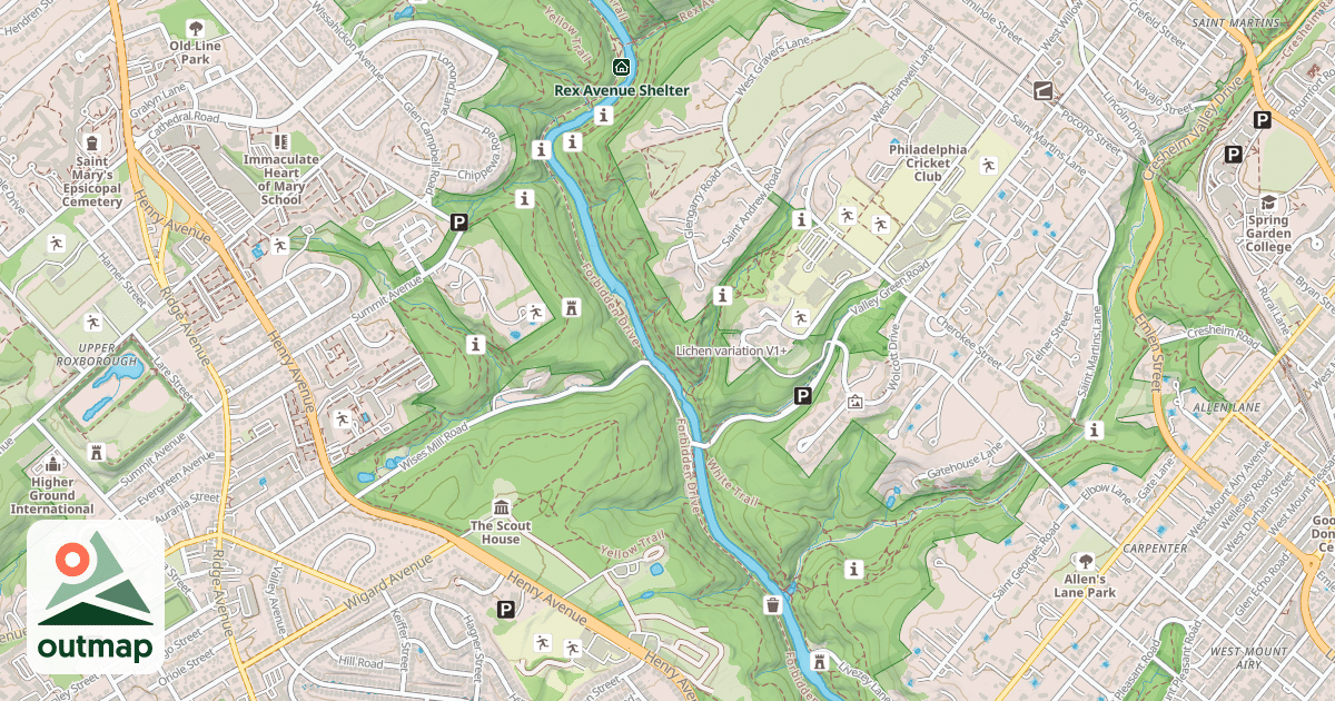 Map of Lichen variation