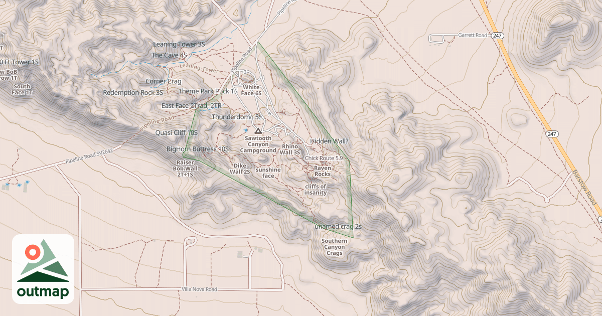 Map of Chick Route