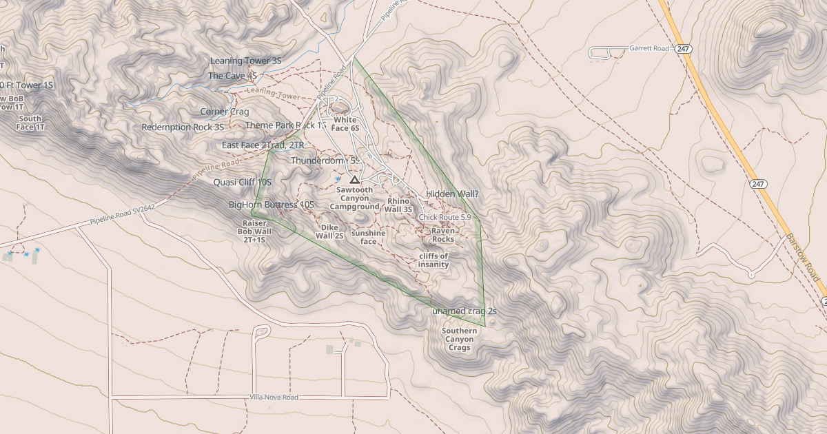 Map preview of Chick Route