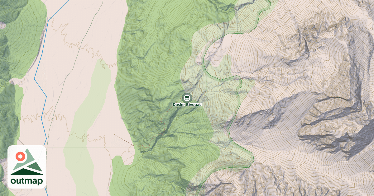 Map of Dasler Bivouac