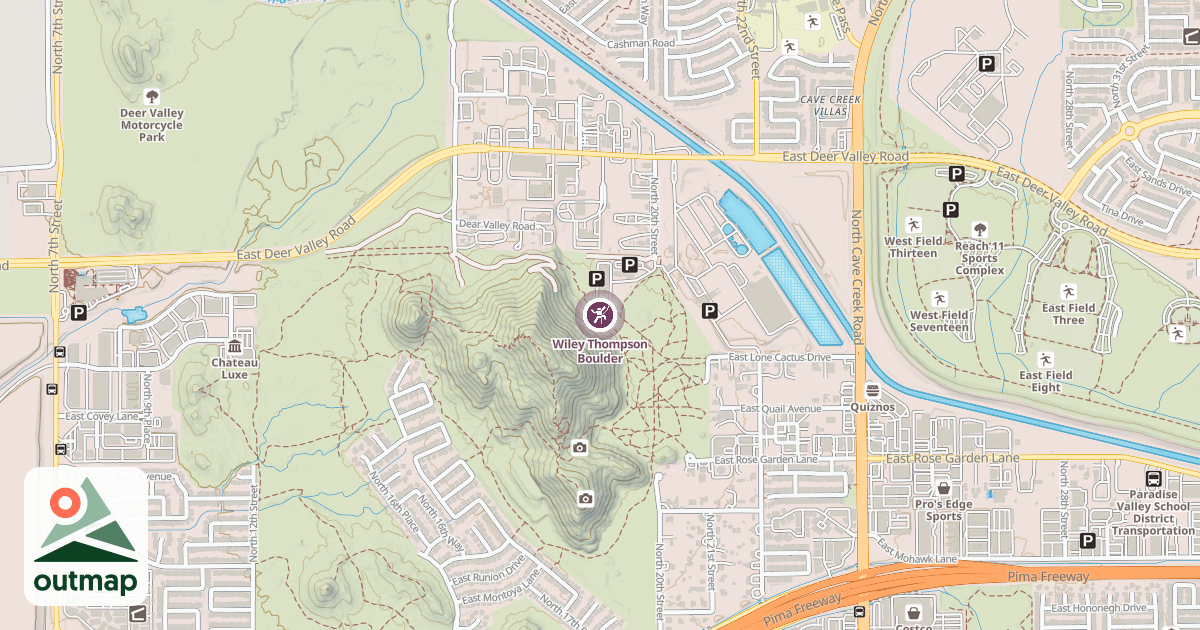 Map of Wiley Thompson Boulder
