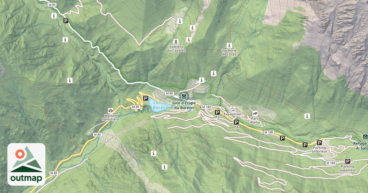 Map of Gite d'Étape du Boréon