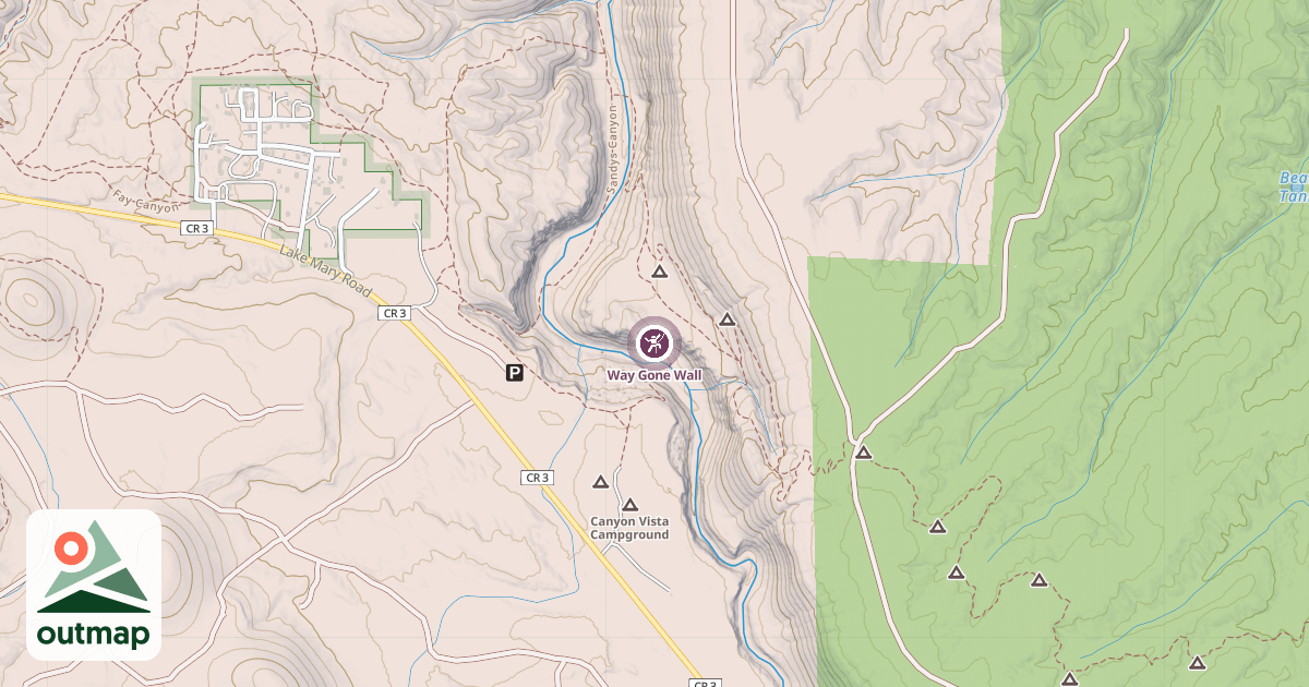 Map of Way Gone Wall