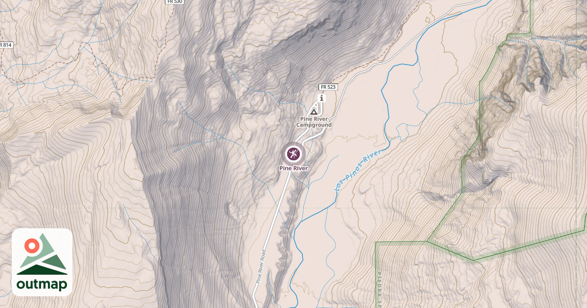 Map of Pine River
