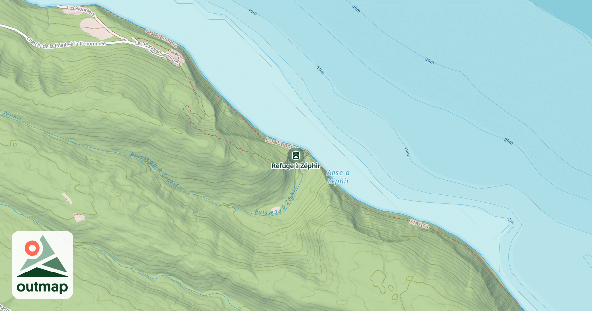 Map of Refuge à Zéphir