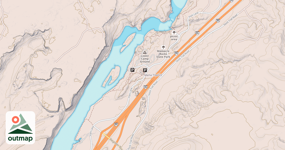 Map of Mama Tried
