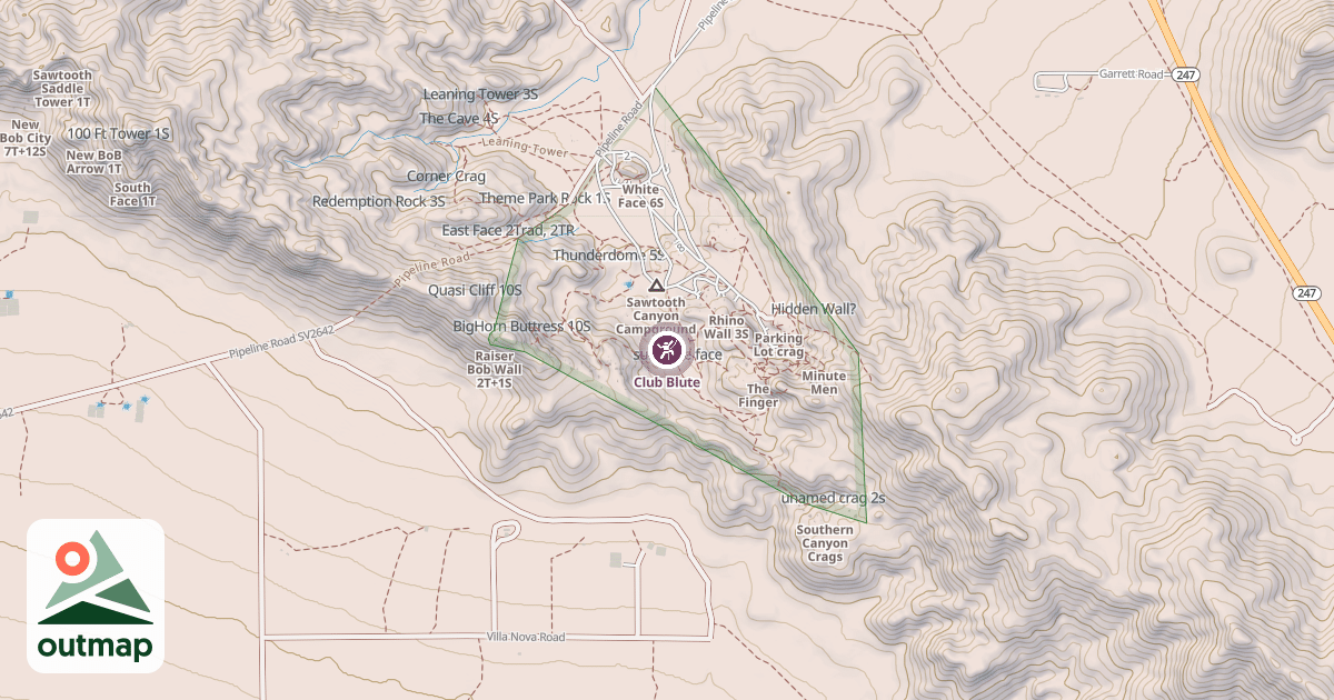 Map of Club Blute