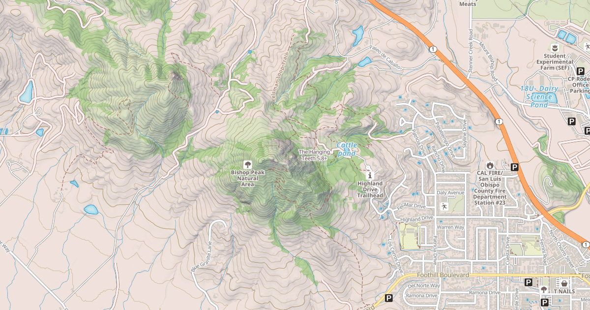 Map preview of The Hanging Teeth
