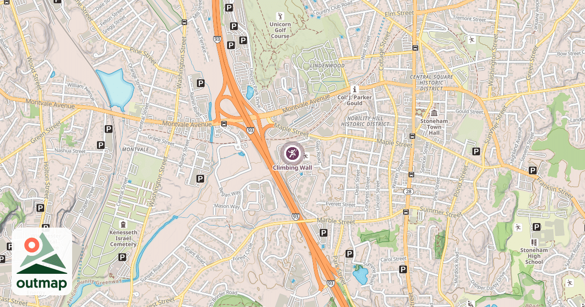 Map of Climbing Wall
