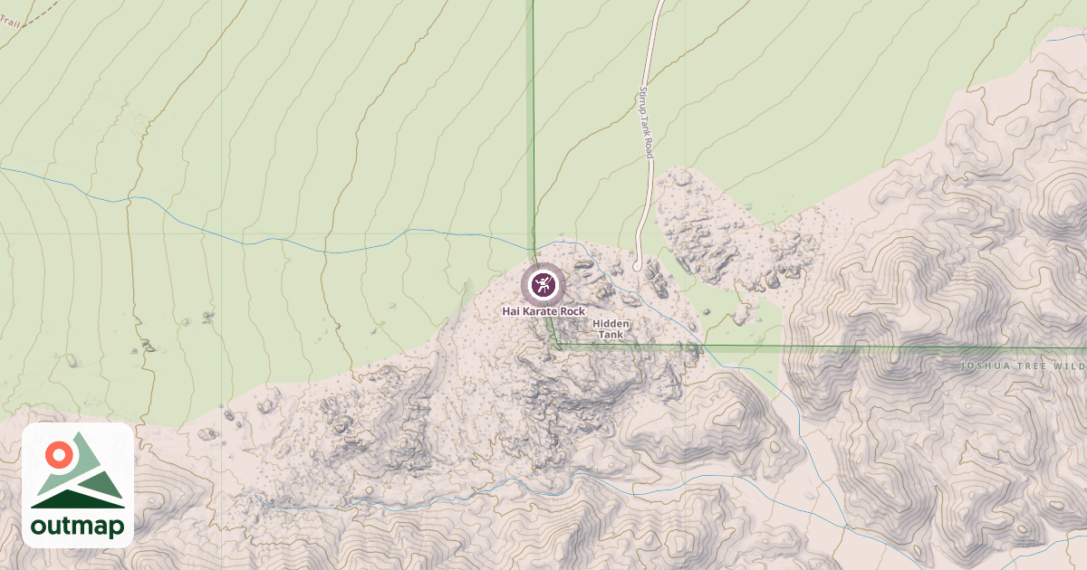 Map of Hai Karate Rock