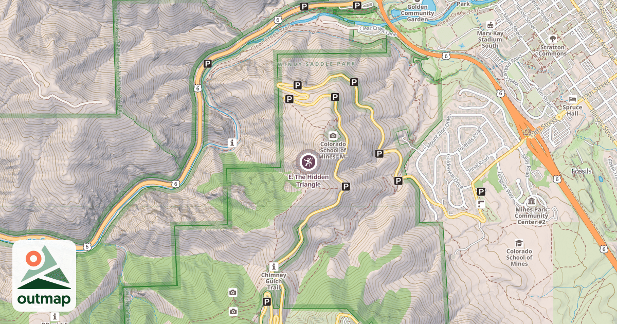Map of E. The Hidden Triangle