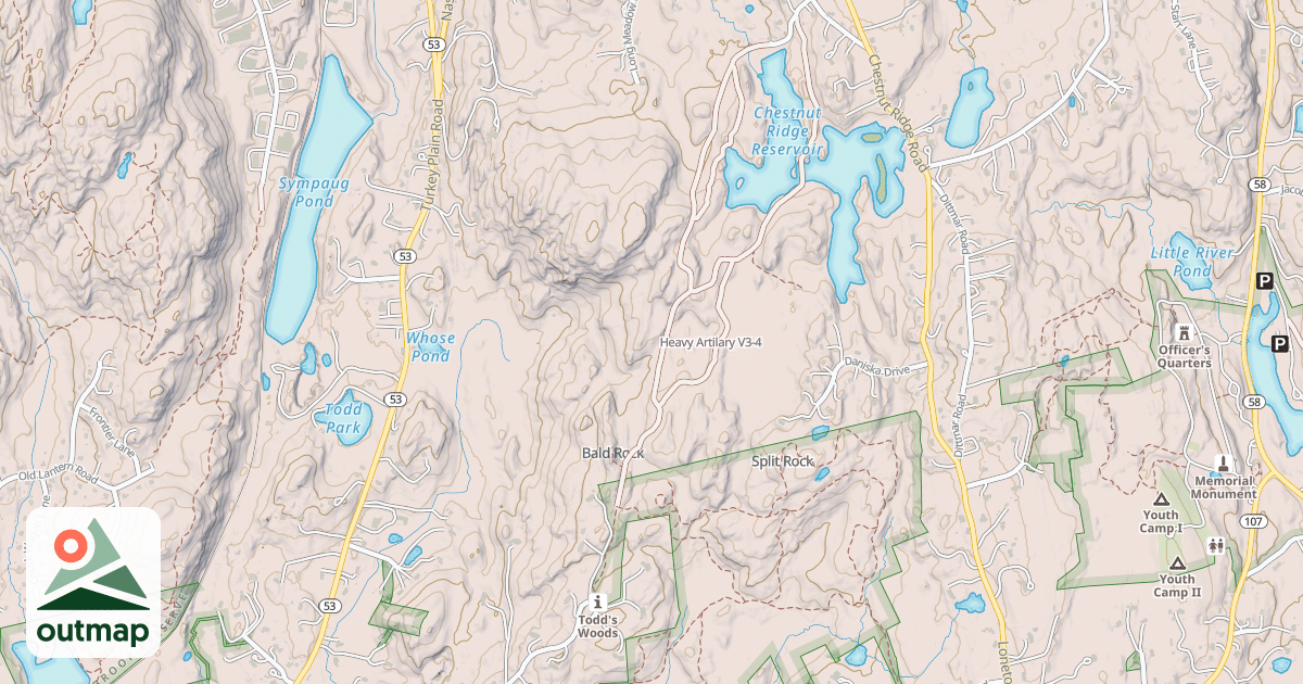 Map of Heavy Artilary
