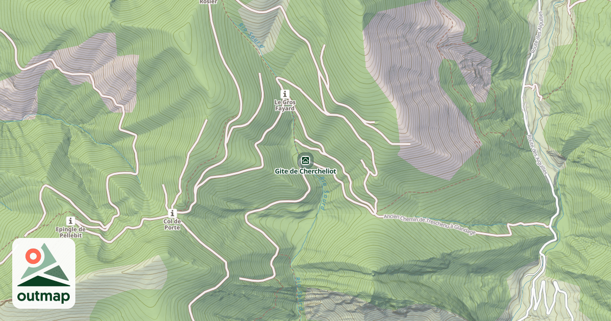 Map of Gite de Chercheliot