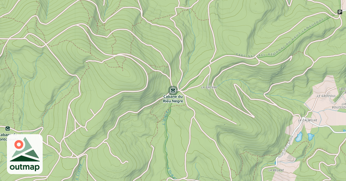 Map of Cabane du Rieu Nègre