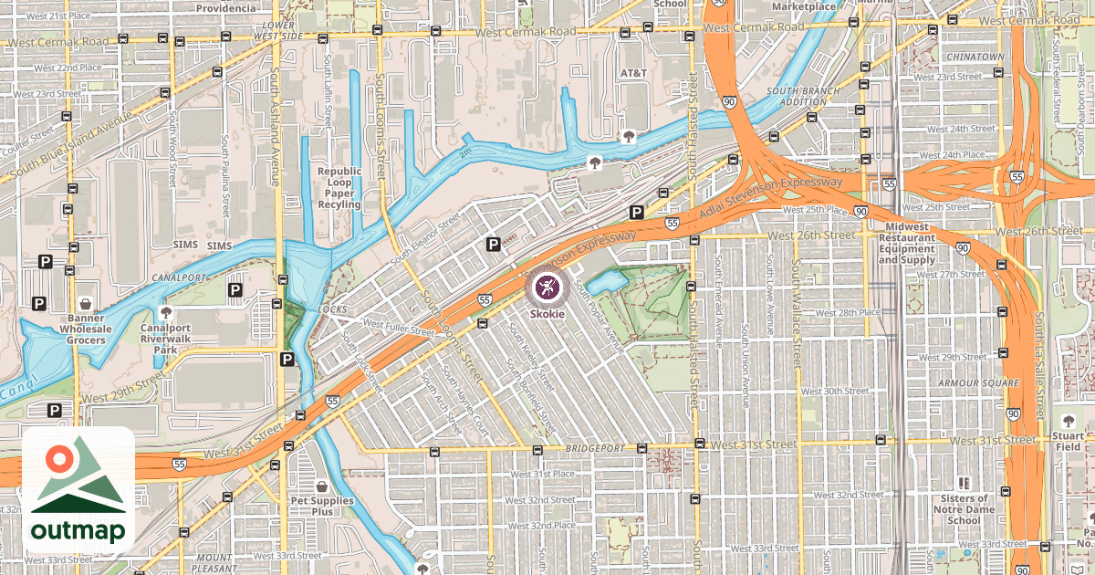 Map of Skokie