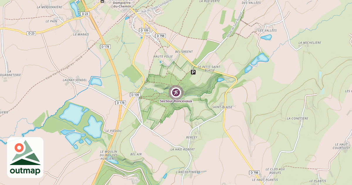 Map of Secteur Roncevaux