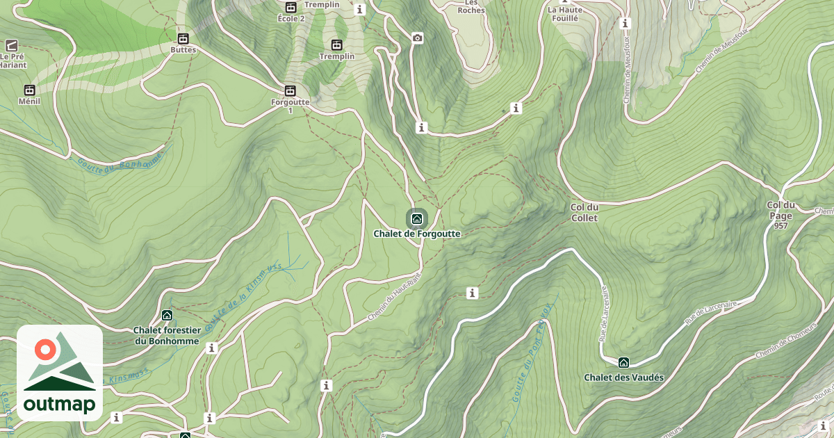 Map of Chalet de Forgoutte