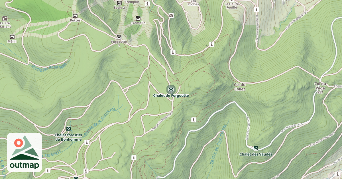 Map of Chalet de Forgoutte