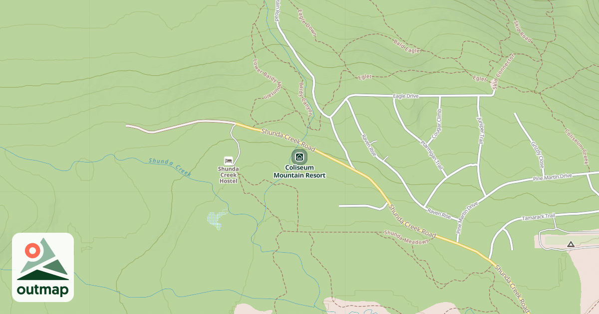 Map of Coliseum Mountain Resort
