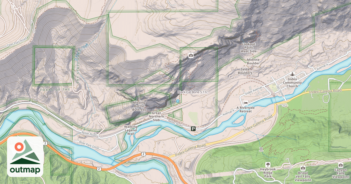 Map of Black Cat Bone