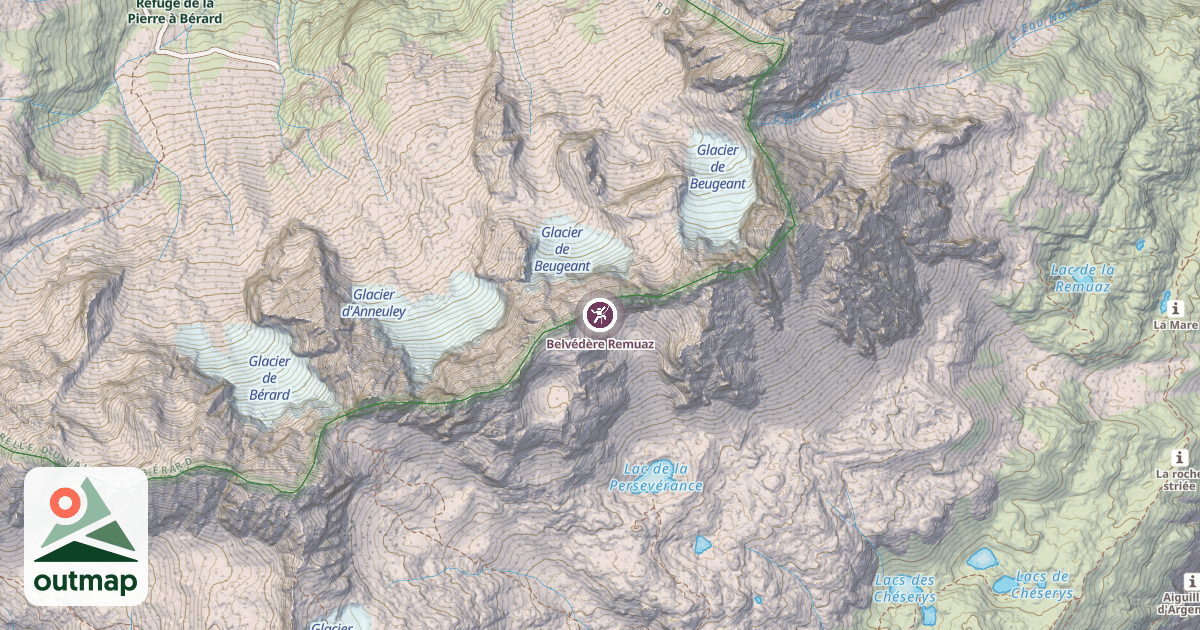 Map of Belvédère Remuaz