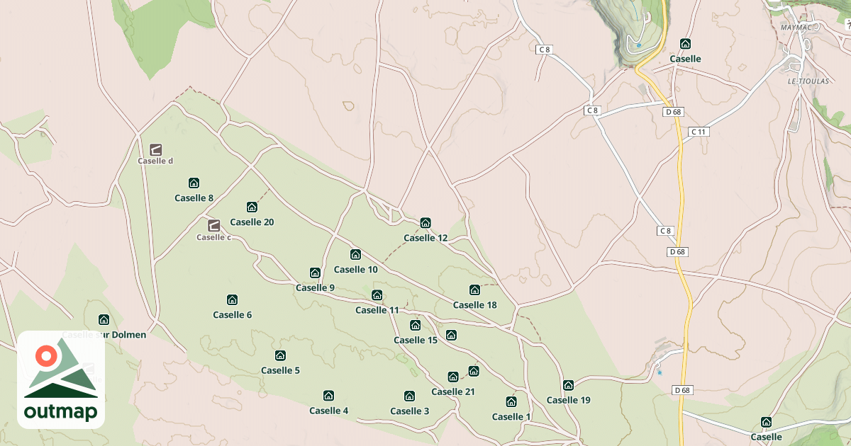 Map of Caselle 12