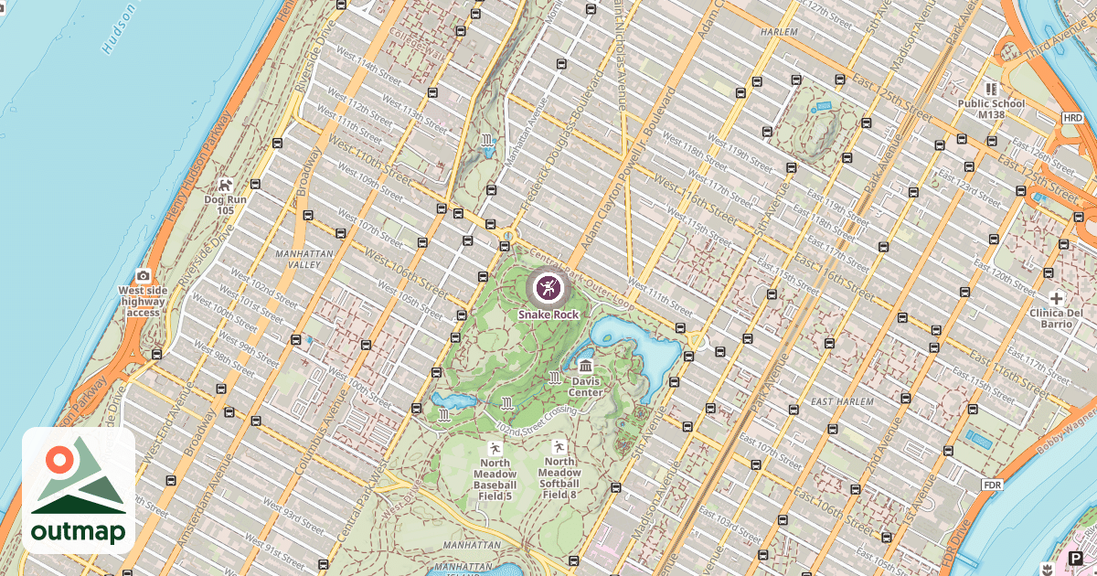 Map of Snake Rock