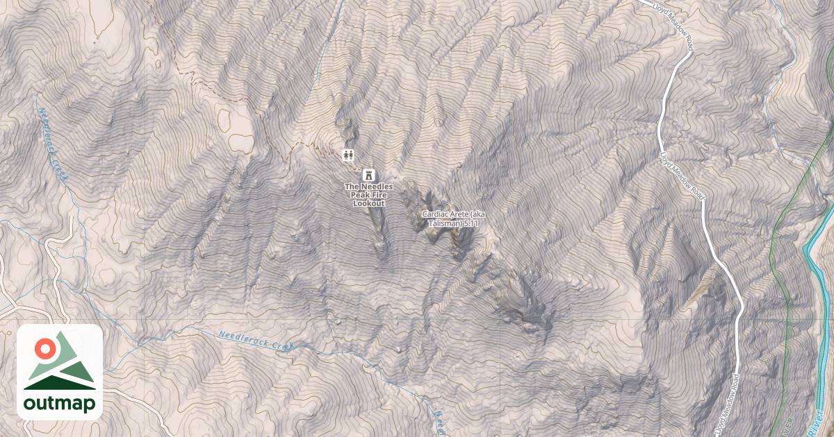 Map of Cardiac Arete (aka Talisman)