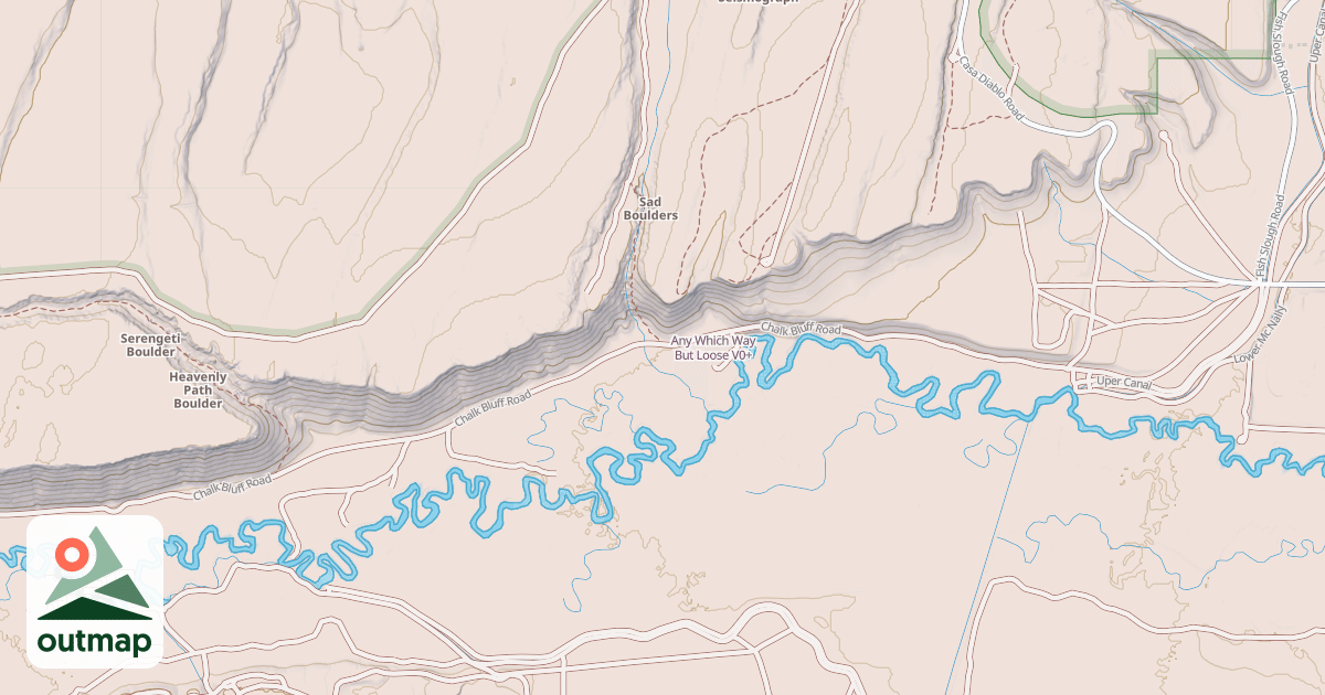 Map of Any Which Way But Loose