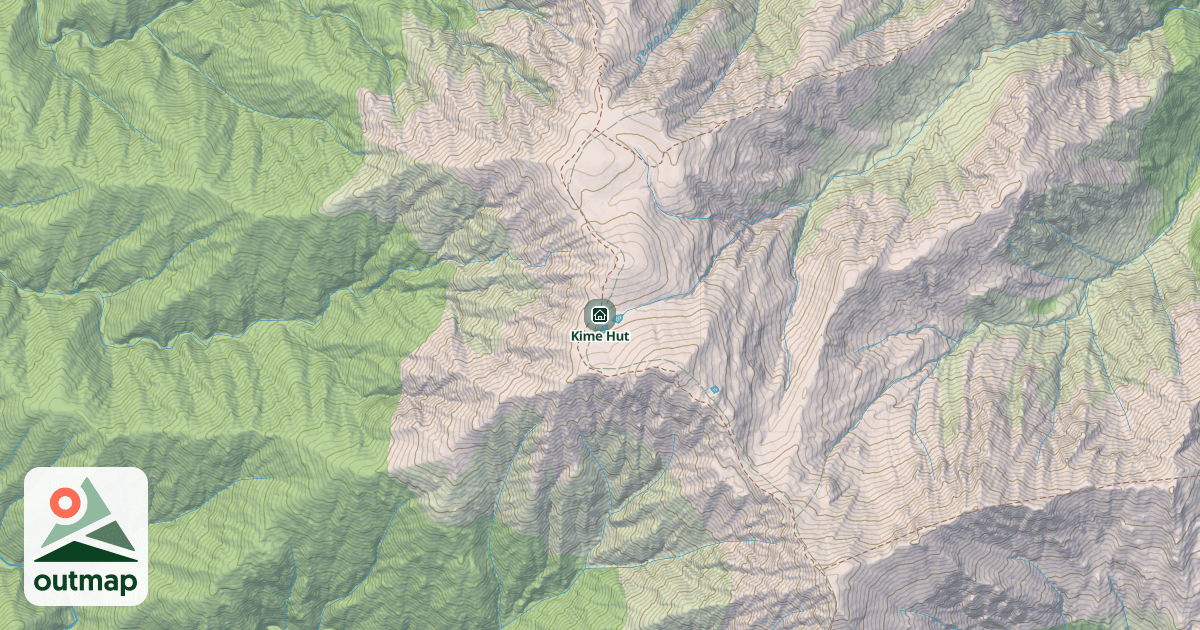 Map of Kime Hut