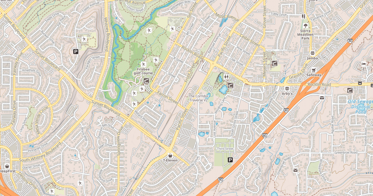 Map preview of The Corridor Traverse
