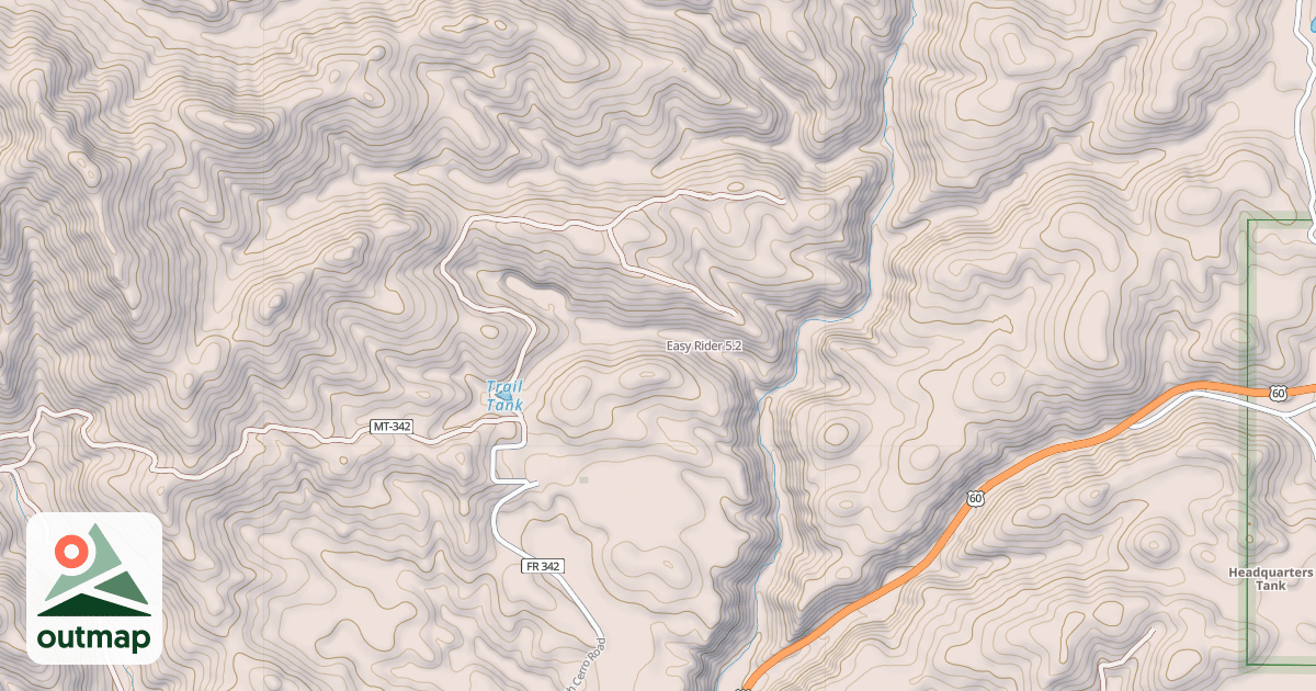Map of Easy Rider