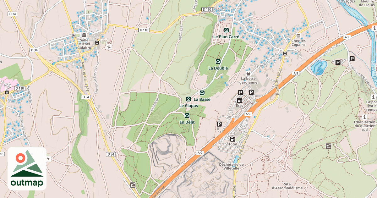 Map of Le Clapas