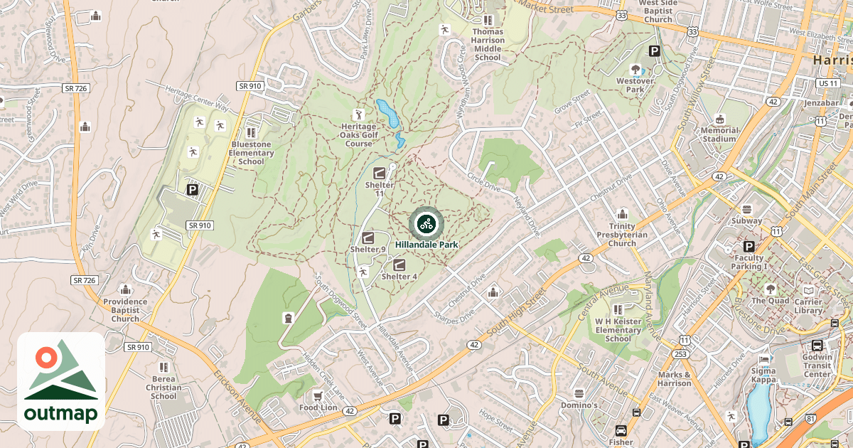 Map of Hillandale Park