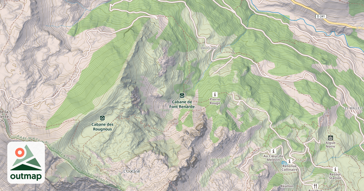 Map of Cabane de Font Renarde