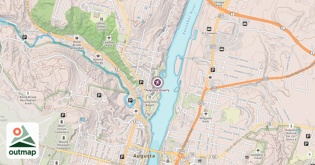 Map of Augusta Quarry