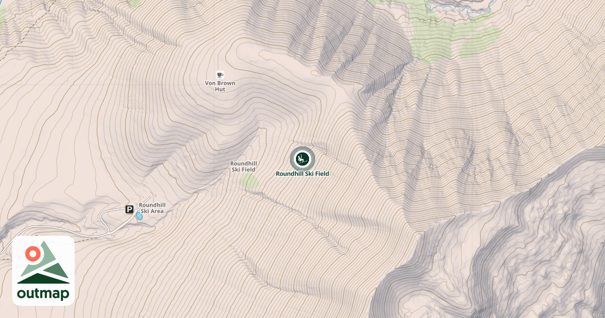 Map of Roundhill Ski Field